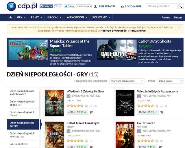 Cdp.pl i Weekend Niepodległości! - wielka promocja.