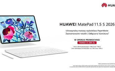 Huawei MatePad 11.5 S 2026 już w Polsce - Tablet z ultrawyraźnym ekranem do nauki i pracy