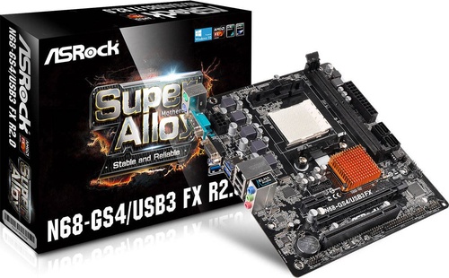 ASRock N68-GS4/USB3 FX R2.0, nForce 630a, AM3, DualDDR3-1066, SATA2, 2x USB3.0, LAN, mATX (90-MXB0V0-A0UAYZ)