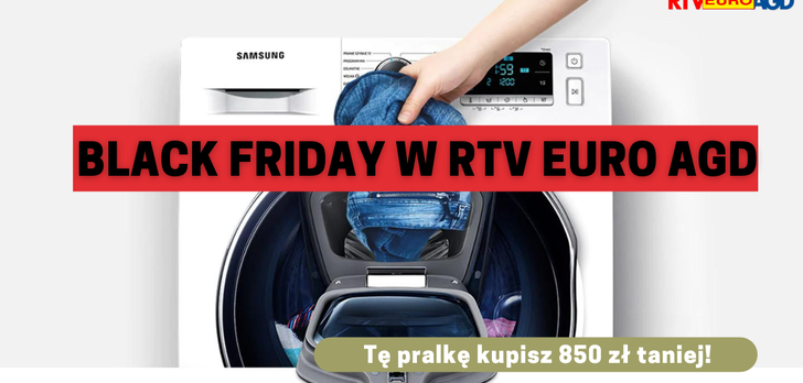 Pralka AddWash 850 zł taniej i nie tylko! Euro Black Friday: Część I