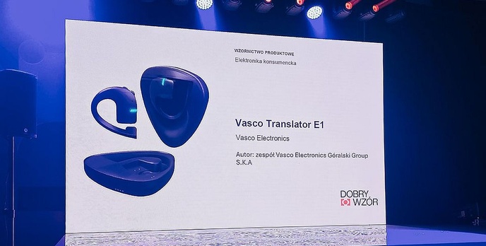 Słuchawki do tłumaczeń Vasco Translator E1 zdobywają nagrodę „Dobry Wzór 2025”