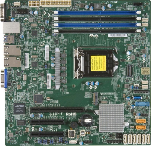 Supermicro Płyta główna serwerowa MBD-X11SSH-F-O LGA 1151 Micro ATX