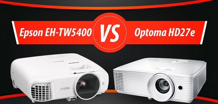 Epson EH-TW5400 vs Optoma HD27e - Porównanie tanich projektorów