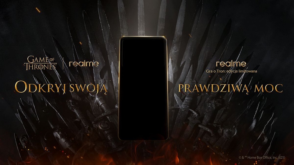 realme zaprezentuje pierwszy w historii smartfon Gry o Tron