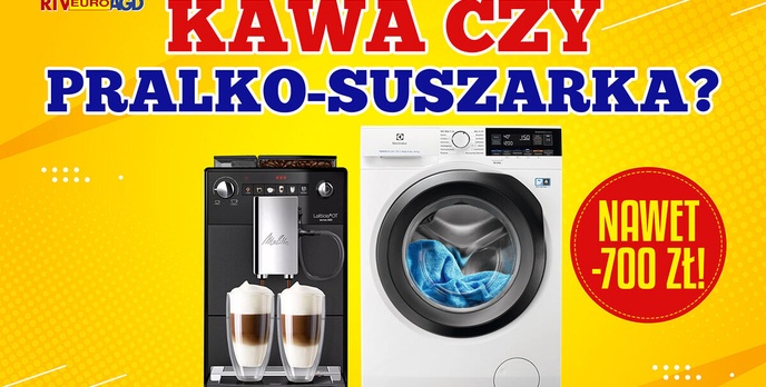 Małe i duże AGD taniej! Pralko-suszarka Electroluxa lub odkurzacz Boscha