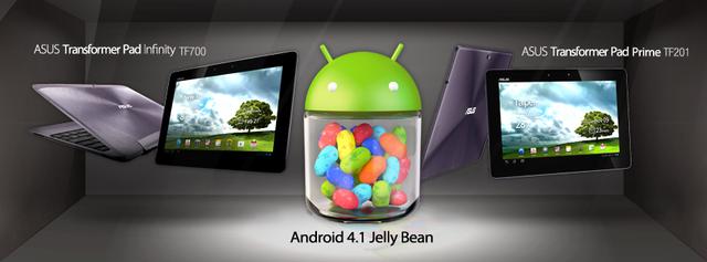 Tablety ASUSa zaktualizowane do Androida 4.1 Jeally Bean