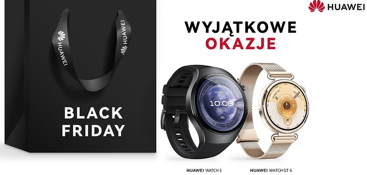 Black Friday z Huawei nabiera tempa - Bestellerowe urządzenia w doskonałych cenach!