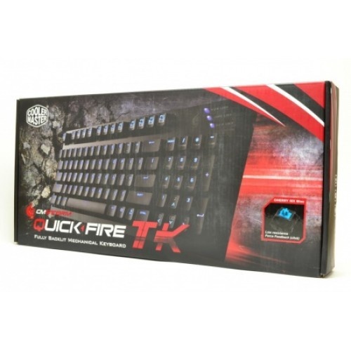 Cooler Master Klawiatura CM STORM QUICKFIRE TK MECHANICAL (Cherry MX Red) Gaming