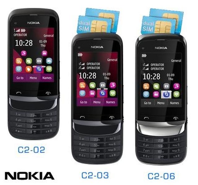 Klawiaturą lub poprzez dotyk, czyli Touch&Type. Trzy nowe modele Nokii: C2-02, C2-03 i C2-06