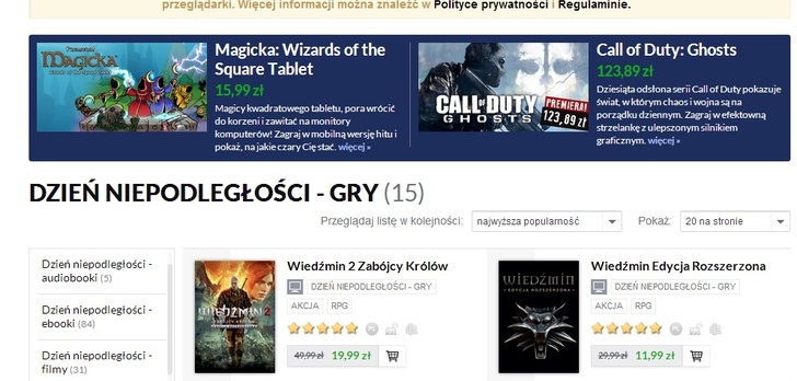 Cdp.pl i Weekend Niepodległości! - wielka promocja.