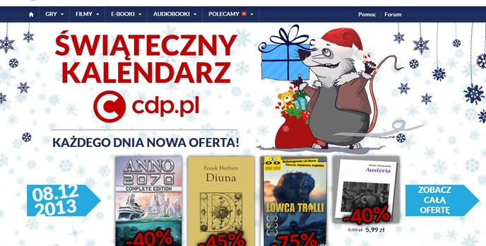 Ciąg dalszy promocji świątecznych w CDP.PL