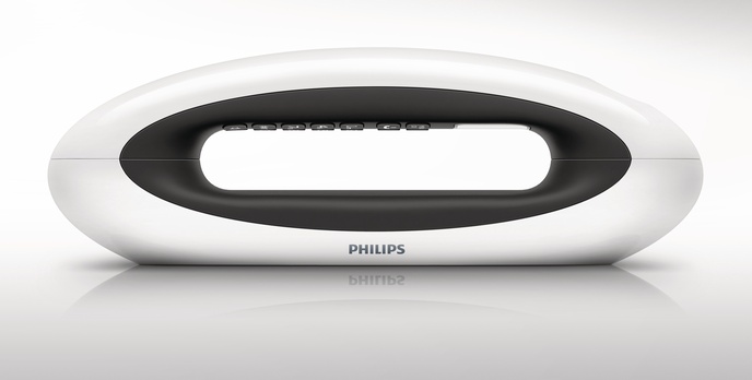Bezprzewodowy stylowy telefon MIRA firmy Philips to elegancki dodatek do wnętrz