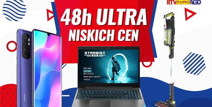 48 godzin ultra niskich cen! Tanie Xiaomi Mi Note 10 Lite i inne!