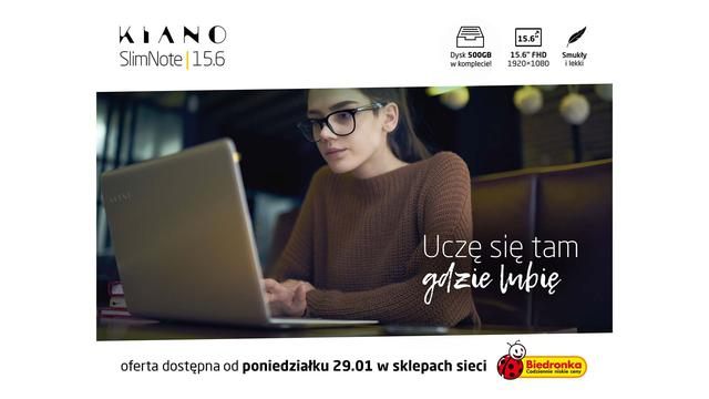 Smukły Laptop z Dużym Twardzielem - KIANO w Biedronce!