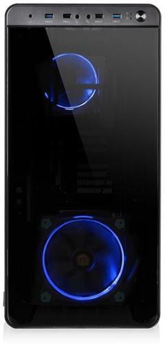 Thermaltake View 37 Riing Blue Gull-Wing Glass E-ATX - Czarny