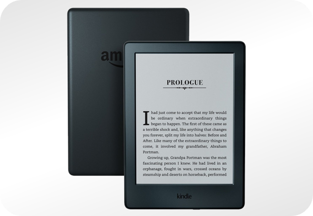 Kindle 8 i wyświetlany e-book