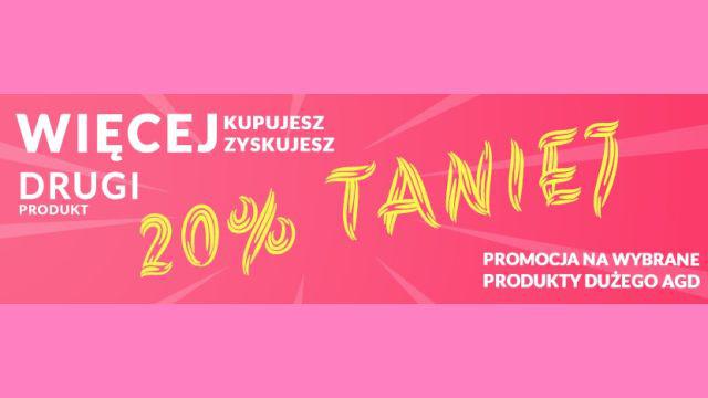Oszczędź kilkaset złotych na dużym AGD -20% taniej w RTV EURO AGD