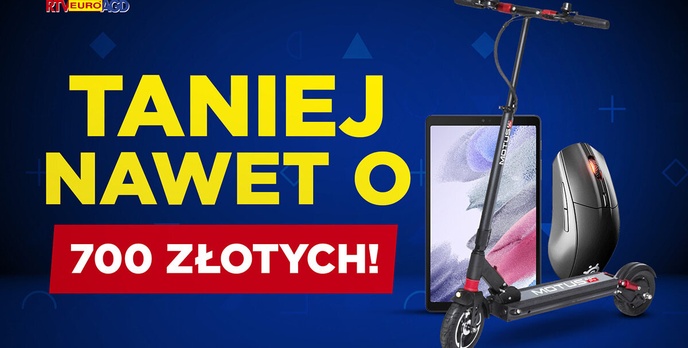 Oszczędzisz nawet 700 złotych! Między innymi hulajnoga, tablet i myszka