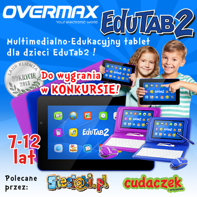 Tablet multimedialno-edukacyjny EduTab2 dla dzieci w wieku 7-12 lat!