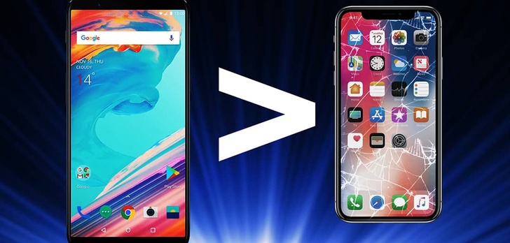 OnePlus 5T Wydajniejszy od iPhone X!