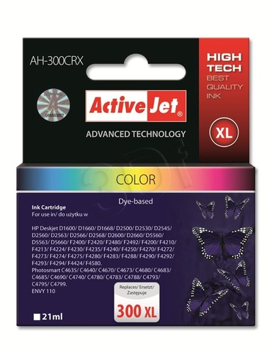 ActiveJet AH-300CRX tusz trójkolorowy do drukarki HP (zamiennik HP 300XL CC644EE) Premium