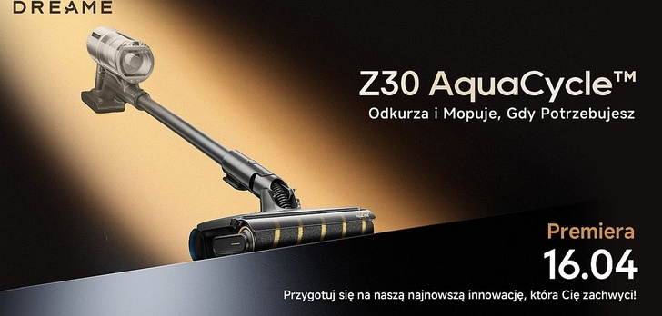 Premiera wyjątkowego odkurzacza pionowego Dreame Z30 AquaCycle!