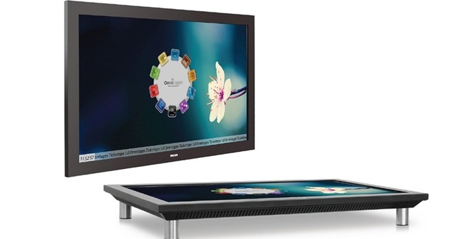 Wielodotykowy ekran i stół w jednym w nowej serii rozwiązań Digital Signage PHILIPS BDT