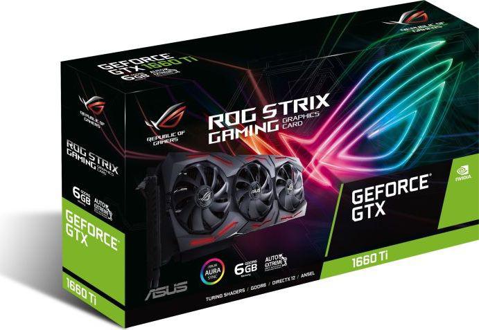 Asus GeForce GTX 1660 Ti ROG Strix, 6GB GDDR6 (90YV0CQ2-M0NA00) Asus GeForce GTX 1660 Ti ROG Strix, 6GB GDDR6 (90YV0CQ2-M0NA00)