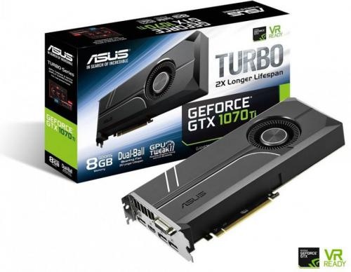 Asus GeForce GTX 1070 Ti Turbo 8GB GDDR5 (256 bit) DVI-D, HDMI, 3xDP, BOX (TURBO-GTX1070TI-8G)