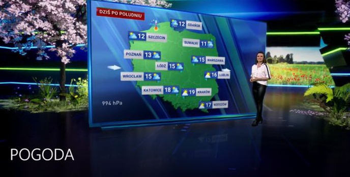 Nowa prognoza pogody w TVP skorzysta z silnika Unreal Engine