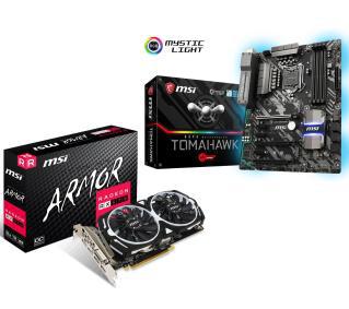 MSI Z370 TOMAHAWK + MSI Radeon RX 570 ARMOR 8GB OC