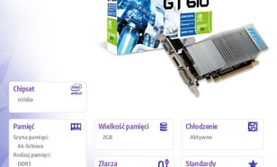 MSI GeForce CUDA GT610 2GB DDR3 PCI-E 64BIT DV/HDMI/DS BOX