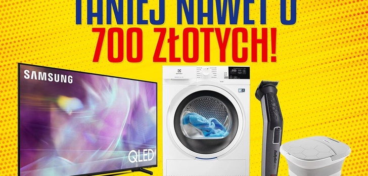 Telewizor, suszarka lub masażer - Nawet 700 złotych taniej!
