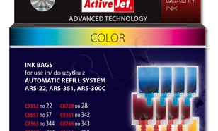 ActiveJet woreczek z trójkolorowy tuszem ARS-CMY 12x4ml
