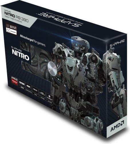 Sapphire Sapphire R9 390 NITRO, 8GB GDDR5, 512 Bit, HDMI, DVI, 3xDP, Box (11244-01-20G) Sapphire Sapphire R9 390 NITRO, 8GB GDDR5, 512 Bit, HDMI, DVI, 3xDP, Box (11244-01-20G)