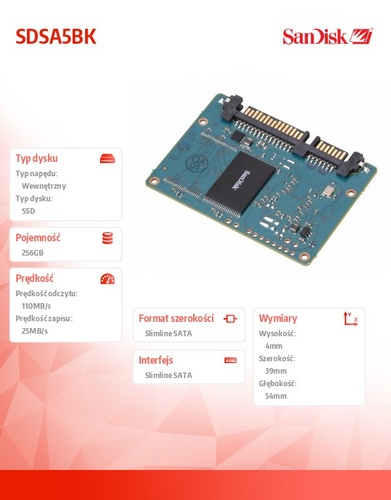 SanDisk SSD slimSATA MLC 256GB