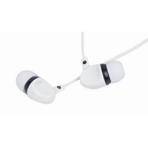 GEMBIRD Słuchawki MP3 Jack 3,5mm White/Black 120cm MP3-EP04B