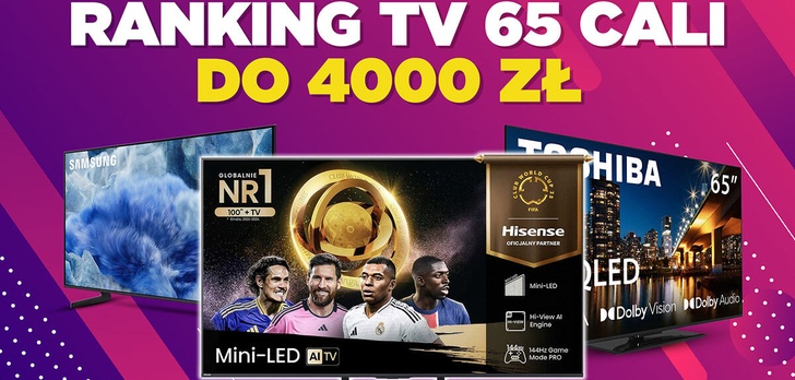Telewizory 65 cali do 4000 zł | Ranking TOP 5