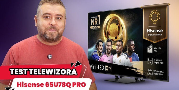 Hisense 65U78Q Pro - recenzja dobrego i uniwersalnego telewizora Mini Led