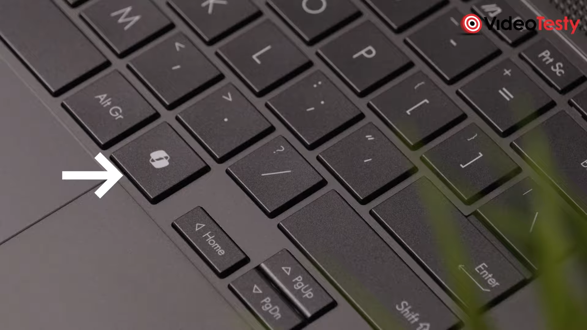 Przycisk Copilot w laptopie Asus Zenbook S14