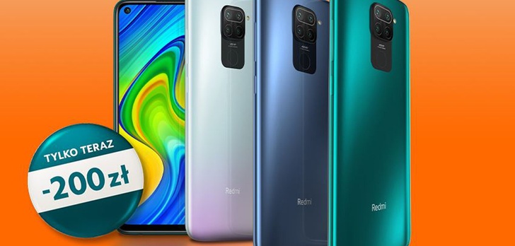 Xiaomi Redmi Note 9 w promocji tańszy o 200 zł