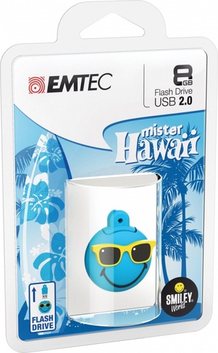 EMTEC Pendrive 8GB Smilley World Mr Hawaii B SW109