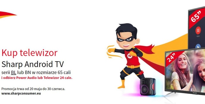 Dwa gratisy do sporych telewizorów Sharpa - Opłaca się kupić?