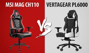 Fotel gamingowy za 1500 zł - MSI MAG CH110 vs Vertagear PL6000