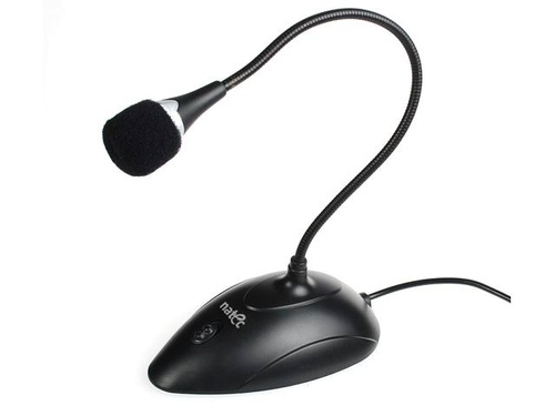 NATEC Mikrofon Giraffe Black Mini-Jack