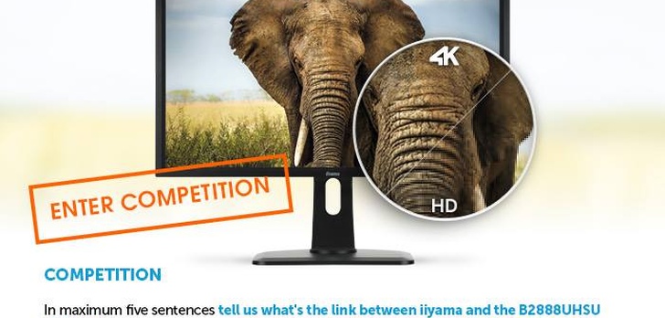 Konkurs Firmy iiyama Z Monitorem 4K