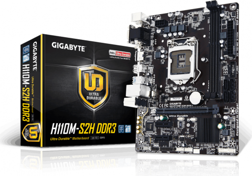 Gigabyte GA-H110M-S2H DDR3, H110, DDR3, SATA3, USB 3.0, mATX