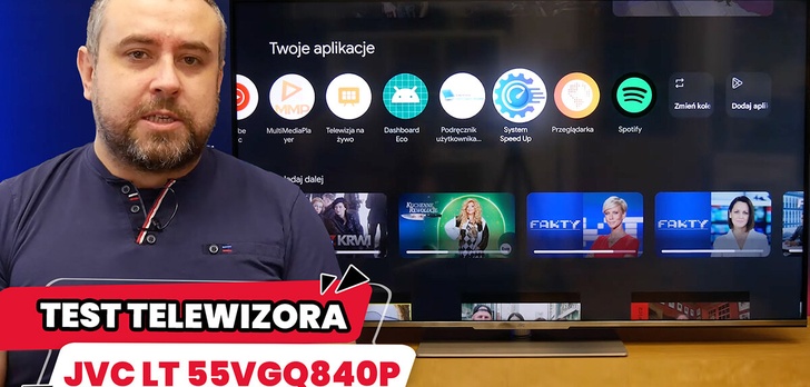 Telewizor QLED 55 cali za około 2000 zł - JVC LT-55VGQ840P