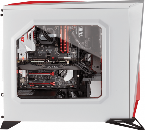 Corsair SPEC-ALPHA Midi-Tower, Biało-czerwony, Okno (CC-9011083-WW)