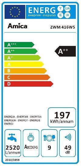 Amica ZWM416WS